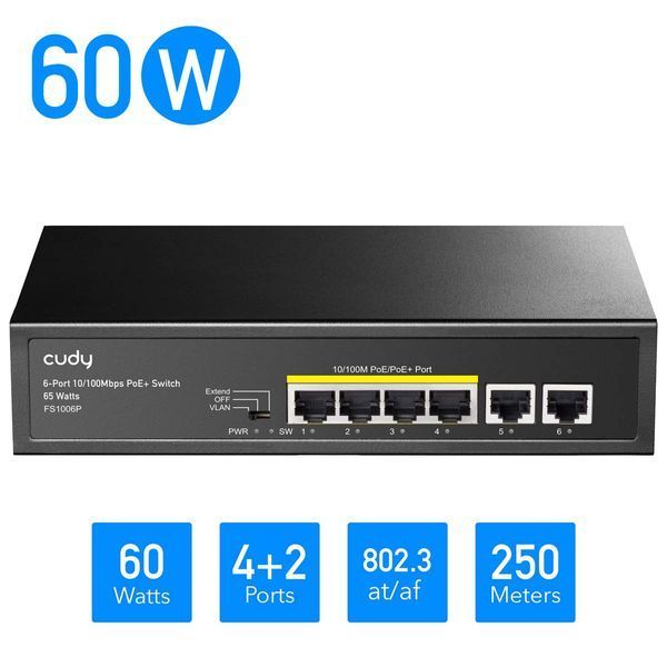 Комплект видеонаблюдения Home KiT Audio+Switch POE 00010073 фото